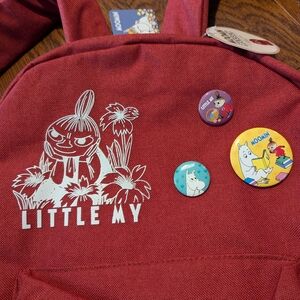 Moomin backpack rucksack in red